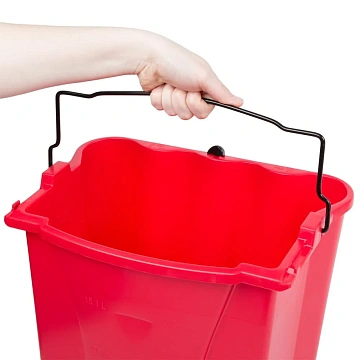 Ведро Rubbermaid WaveBrake для грязной воды, красное, FG9C7400RED
