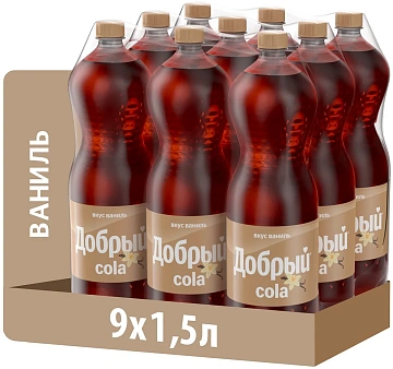 Напиток Добрый Cola Ваниль газированный, 1.5л