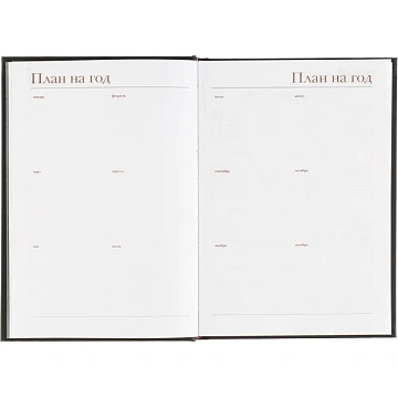 Ежедневник датированный 2026 А5+ IDEAL NEW черный 3-344/03