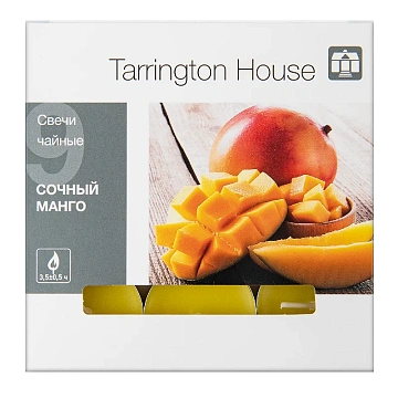 Tarrington House Свеча Чайная ароматическая Сочный манго, 9шт