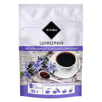Цикорий Rioba натуральный порошкообразный, 85г, пакет
