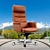 Кресло руководителя Cactus CS-LBR-CARACAS кожа крестов. алюминий