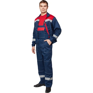 Костюм лет муж (куртка, пк) л20 син/крас 96-100/170-176 (Арсенал-СП)