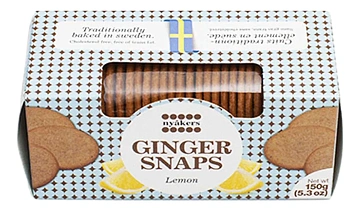 Печенье имбирное Nyakers с лимоном, 150г