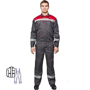 Костюм лет муж (куртка, пк) л20 сер/крас 88-92/170-176 (Арсенал-СП)