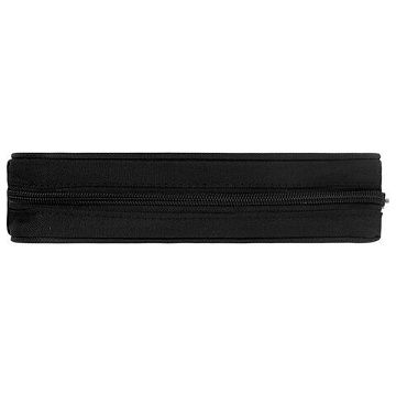 Пенал-косметичка BRAUBERG овальный, полиэстер, 'Черный', 22х9х5 см, 229271