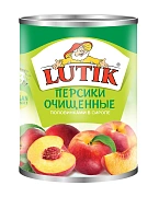 Персики Lutik очищенные в сиропе, 425мл
