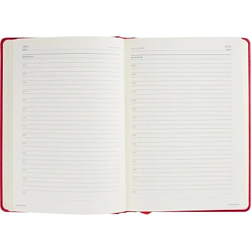 Ежедневник недатированный А5+ CLASSIC иск.кожа КРАСНЫЙ 3-689/04