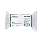 Губка для профессиональной уборки MERIDA, зеленый абразив, желтый ППУ, большая 14 х