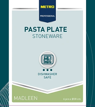 Тарелка Metro Professional Madleen Blue 28см, для пасты, 6шт/уп