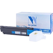 Картридж лазерный Nv Print TK590C, голубой, совместимый