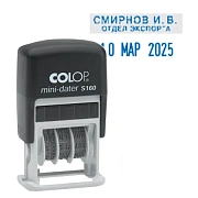 Датер со свободным полем прямоугольный Colop Printer Line 5х25мм, 3.8мм, S160