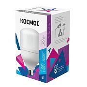 Лампа светодиодная Космос 30W E27 6500k хол.бел. HW