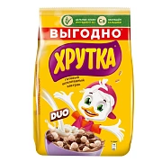 Готовый завтрак Хрутка Duo Шарики шоколадные обогащенные кальцием, 650г