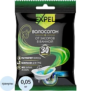 Средство для прочистки труб Expel для устранения засоров от волос саше, 50г