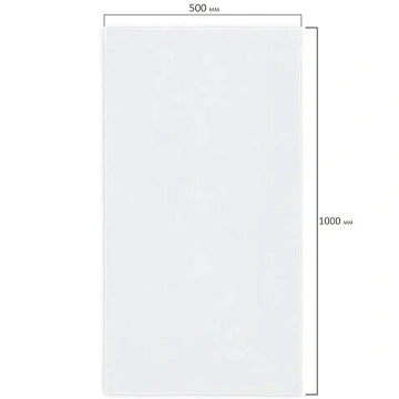 Салфетка из МИКРОФИБРЫ 50х100 см, WHITE ULTRA DENSE OVERLOCK, белая, 280 г/м2, LAIMA HOME, 608226