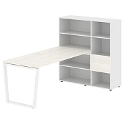 Рабочая станция EVRST 1217 Ясень Траун/Белый 2190х1250х1355 EDIS