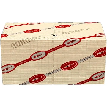 Салфетки сервировочные Roshy 33х33см, шампань, 1 слой, 250шт