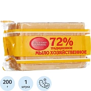 Мыло хозяйственное 72%, 200 г (Меридиан) 'Традиционное', в упаковке, МИНПРОМТОРГ