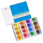 Краски акварельные художественные 'Ленинград-2', 16 цветов, кювета 2,5 мл, картонная коробка, Невская Палитра, 1941020