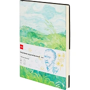 Ежедневник недатированный Deli VG,A5,136л Ван Гог Поле CN146-Green