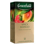 Чай GREENFIELD 'Spicy Mango' зеленый с манго, 25 пакетиков по 1,5 г, 1725-10