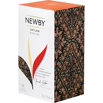 Чай Newby Цейлон черный 25 пакетиков