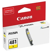 Картридж струйный CANON (CLI-481Y) для PIXMA TS704/TS6140, желтый, ресурс 257 страниц, оригинальный, 2100C001
