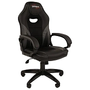 Кресло компьютерное BRABIX 'Accent GM-161', TW/экокожа, черное/серое, 532576, 7083504