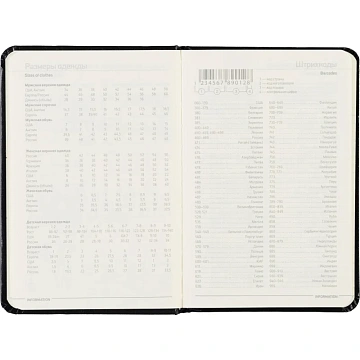 Ежедневник недатированный черный, А6,87х130,100л, Br.V.MEGAPOLIS 3-283/02