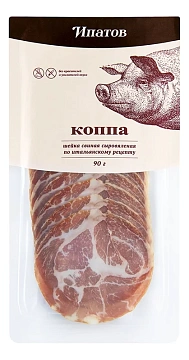 Шейка свиная Ипатов Коппа сыровяленая нарезка, 90г