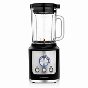 Блендер стационарный BRAYER BR1200BK, 1600 Вт, 2 скорости, чаша 1,8 л, пластик, черный/серебро