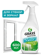 Средство для мытья стекол и зеркал 600 мл GRASS 'Clean glass', распылитель, 130600