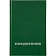 Ежедневник недатированный А5,128л.,55-65 г,бумвинил зеленый,Attache Economy