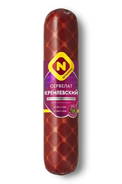 Колбаса Останкино Сервелат Кремлевский варено-копченая, 660г