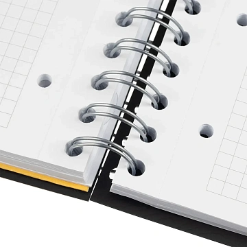 Бизнес-тетрадь SMARTBOOK А5 120л. клетка,спир,микроп,разд,карм,сер-бирюз