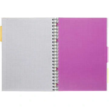 Бизнес-тетрадь 140л,кл,А4,SPIRAL BOOK Салатовый,евросп,обл.пл,раздел.84102