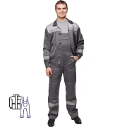 Костюм лет муж (куртка, пк) л22 т.сер./св.сер 96-100/170-176