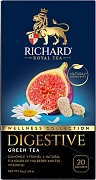 Чай зеленый Richard Digestive пакетированный (1.5г x 20шт), 30г