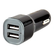 Зарядное устройство АВТОМОБИЛЬНОЕ, 2 порта USB, выходной ток 1А, черное, RED LINE AC-1A, УТ000010345