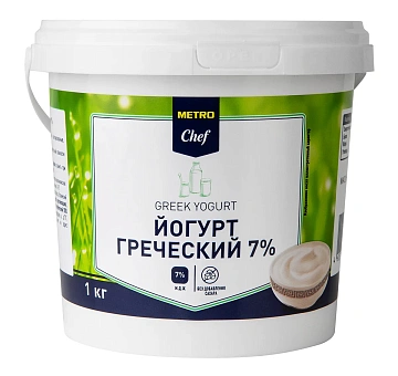 Йогурт Metro Chef греческий, 7%, 1кг