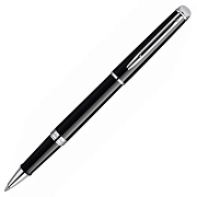 Ручки роллер класса Люкс Waterman Hemisphere Mars Black М, черный/серебристый корпус, S0920550