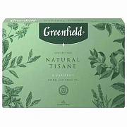 Чай GREENFIELD 'Natural Tisane', ассорти 6 вкусов, НАБОР 30 пакетиков, 1844-10