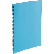 Папка файловая на спирали, 20файлов Attache Selection Black&Blue, А4,400мкм