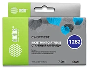 Картридж струйный Cactus CS-EPT1282 T1282 голубой (7мл) для Epson Stylus S22/S125/SX420/SX425/Office