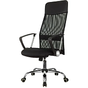 Кресло VB_EChair-508 TTW сетка/ткань/кожзам черный хром