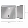 Диспенсер для полотенец LAIMA PROFESSIONAL INOX, (Система H3) V-сложения, нержавеющая сталь, зеркаль