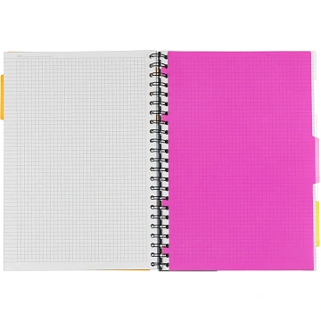 Бизнес-тетрадь 140л,кл,А4,SPIRAL BOOK Синий,евроспир,обл.пласт,раздел.84101