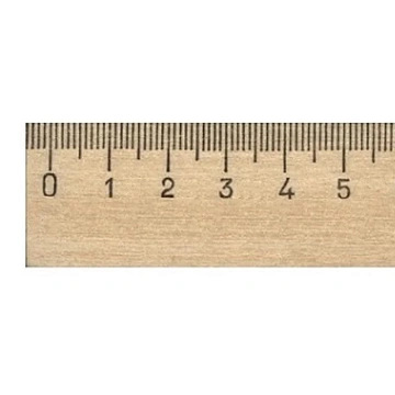 Линейка деревянная 15см 3шт/уп