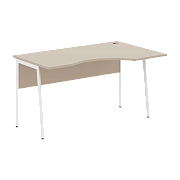 Стол прямой СА-2P(R) Мокачино/Белый 1400х900х755 IMAGO PLUS